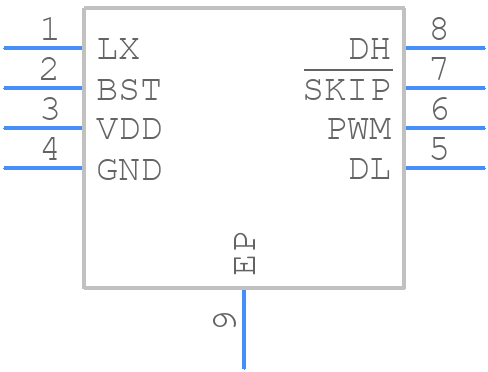 MAX15492GTA+T - Analog Devices - PCB symbol
