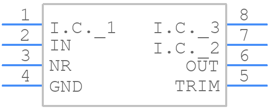 MAX6250BCSA+T - Analog Devices - PCB symbol