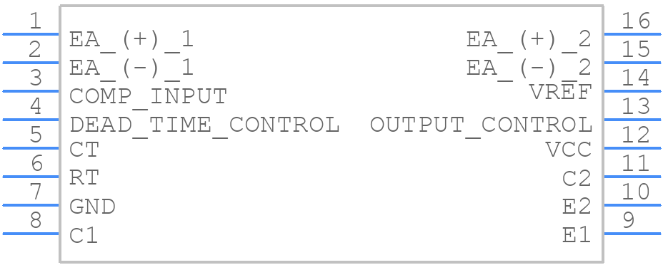 KA7500B - onsemi - PCB symbol