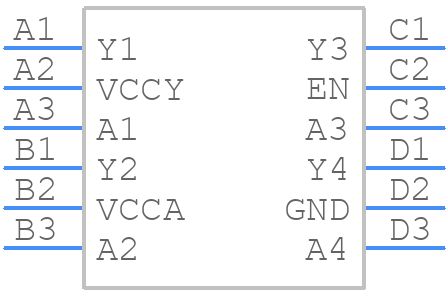 ADG3304BCBZ-REEL7 - Analog Devices - PCB symbol