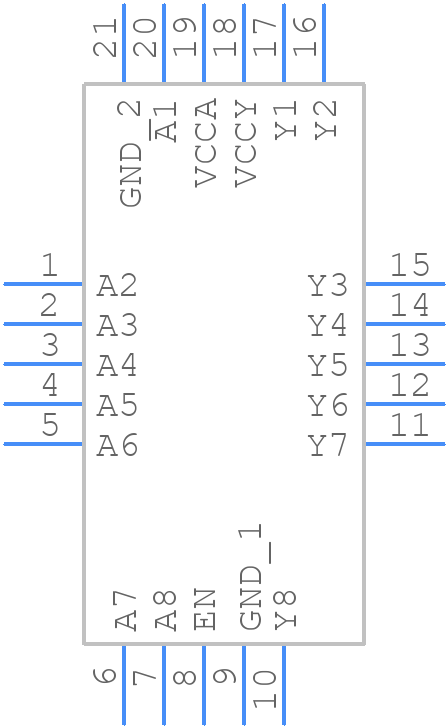 ADG3308BCPZ-REEL - Analog Devices - PCB symbol