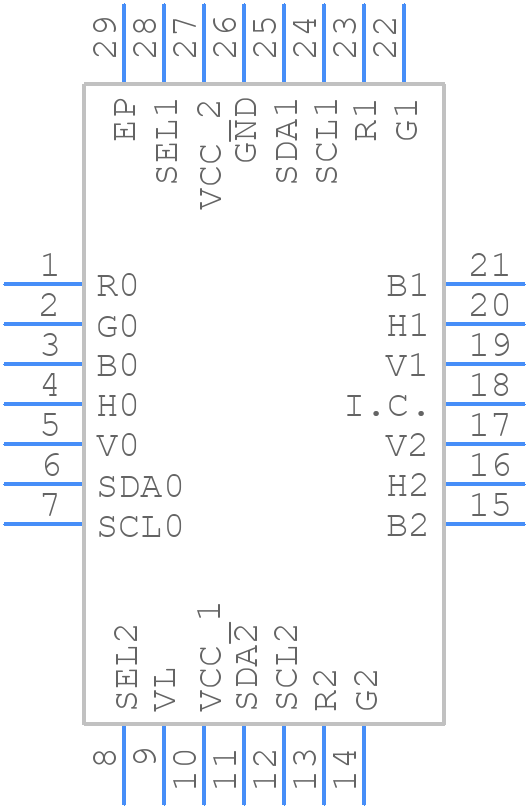 MAX4885AEETI+ - Analog Devices - PCB symbol