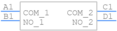 HDP001R - C & K COMPONENTS - PCB symbol