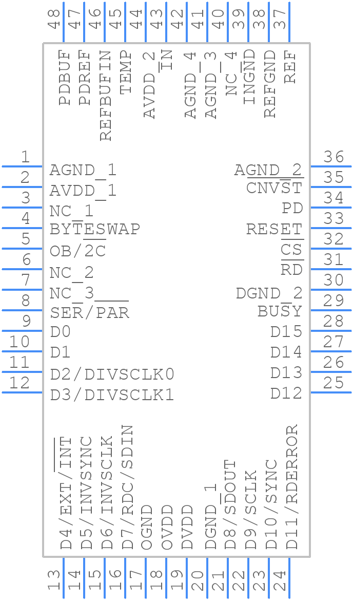 AD7651ASTZ - Analog Devices - PCB symbol