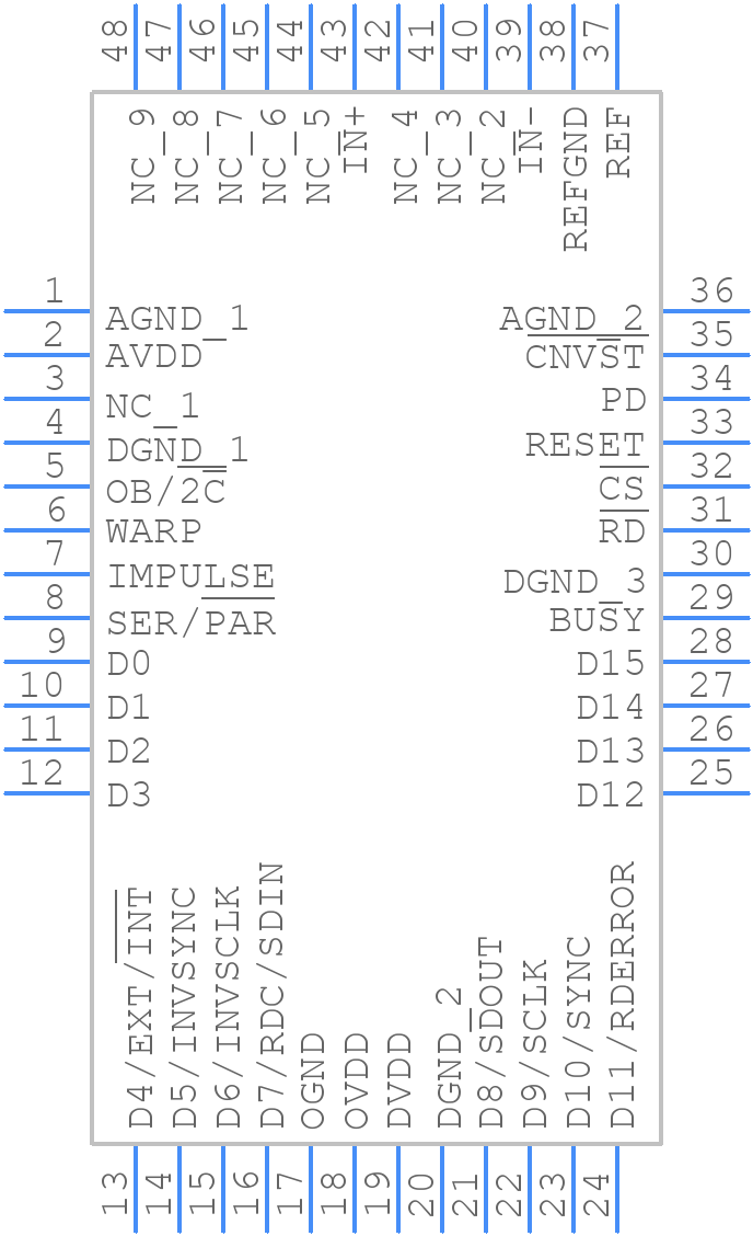AD7650ASTZRL - Analog Devices - PCB symbol