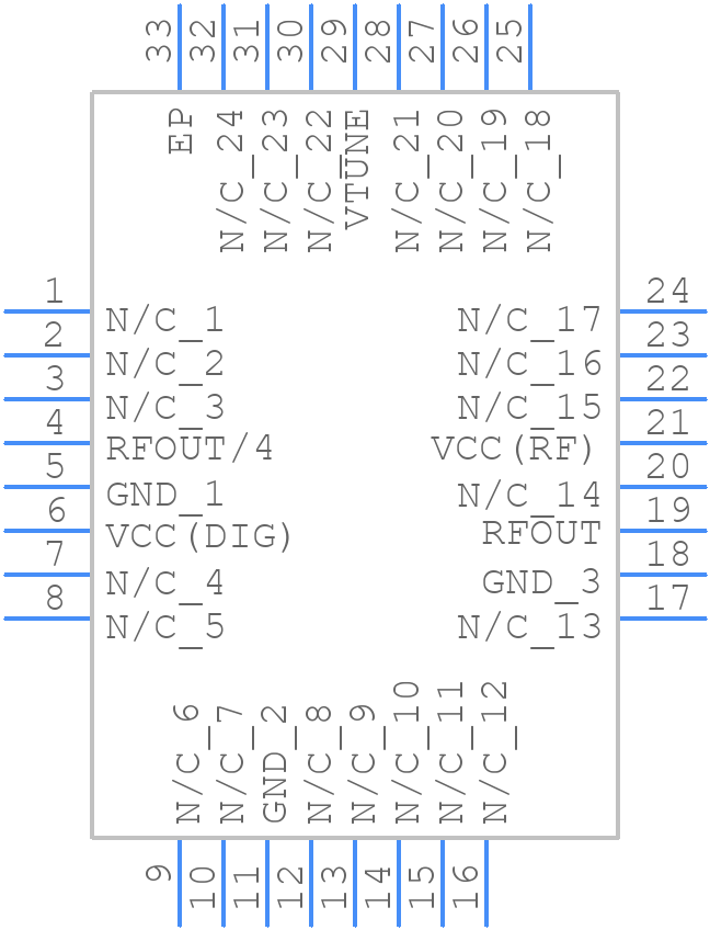 HMC735LP5E - Analog Devices - PCB symbol