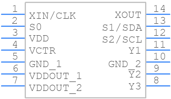 CDCE913PWR - Texas Instruments - PCB symbol