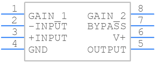 NJM386D - Nisshinbo - PCB symbol