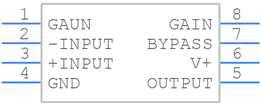 NJM386BD - Nisshinbo - PCB symbol