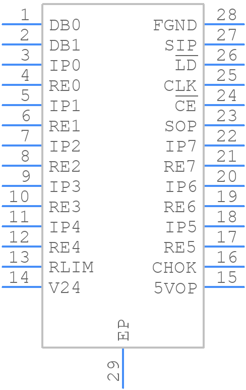 SN65HVS883PWPR - Texas Instruments - PCB symbol