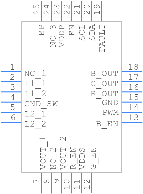 LM3549SQE/NOPB - Texas Instruments - PCB symbol