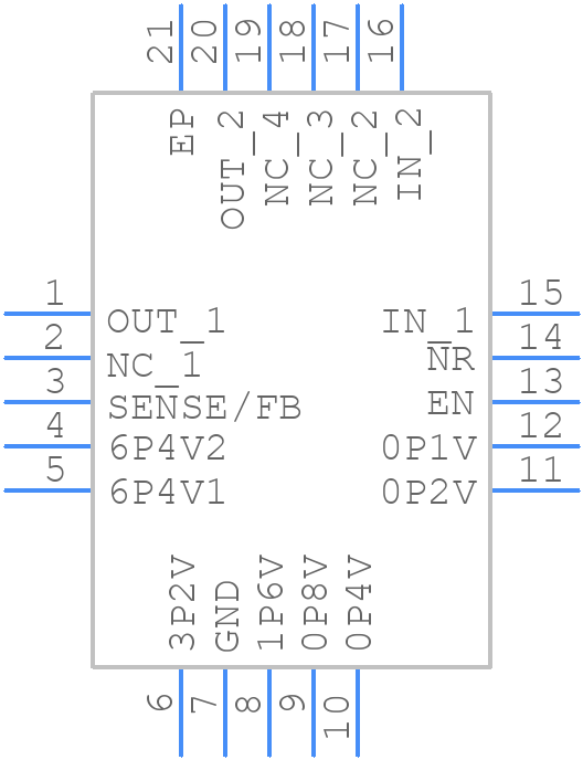 V62/17601-01XE - Texas Instruments - PCB symbol