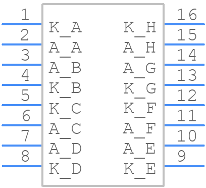HLMP-2785 - Avago Technologies - PCB symbol