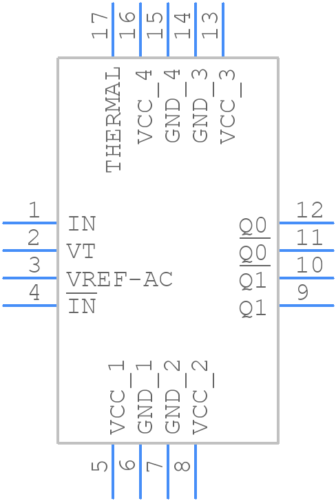 SY58011UMG - Microchip - PCB symbol