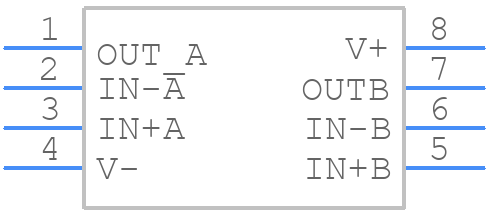 LM7332MAX/NOPB - Texas Instruments - PCB symbol