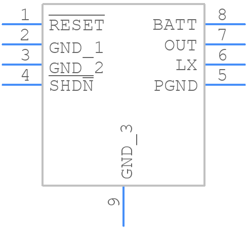 MAX1947ETA33+T - Analog Devices - PCB symbol