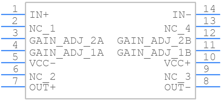 UA733CNSRE4 - Texas Instruments - PCB symbol