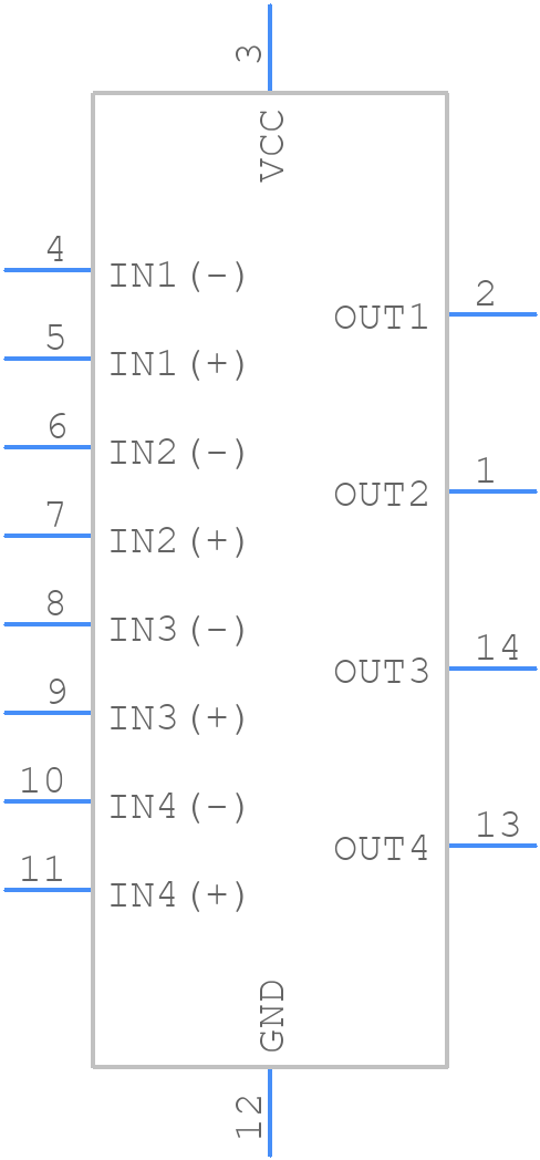 LM339N - onsemi - PCB symbol