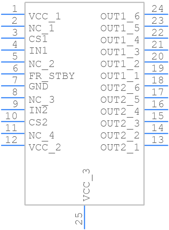 VND5T050AKTR-E - STMicroelectronics - PCB symbol