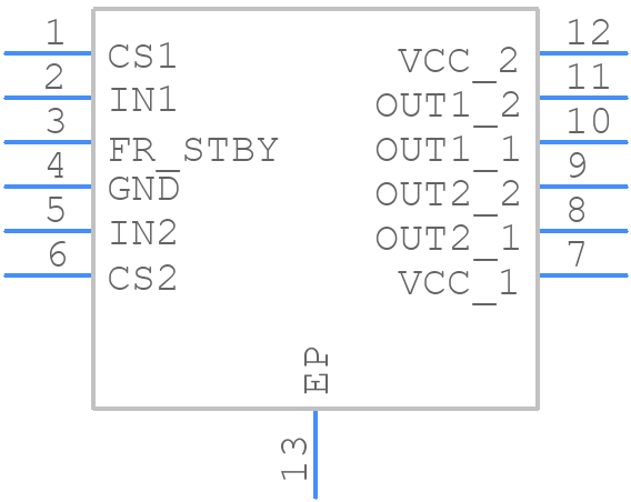 VND5T100LAJTR-E - STMicroelectronics - PCB symbol