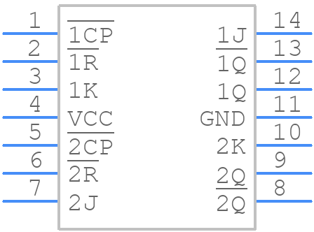 74HC73PW,118 - Nexperia - PCB symbol