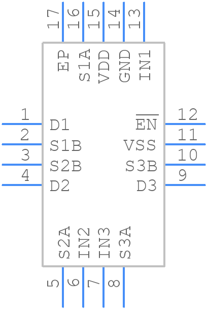 ADG1433YCPZ-REEL7 - Analog Devices - PCB symbol