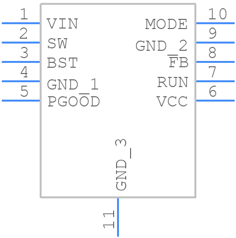 LTC3103EDD#PBF - Analog Devices - PCB symbol