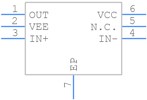 MAX9943ATT+T - Analog Devices - PCB symbol