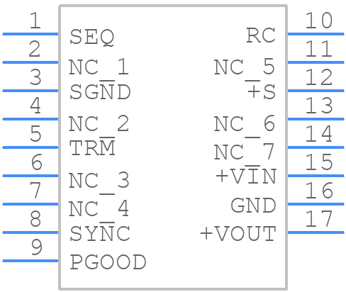 BRNS6 - Cosel - PCB symbol