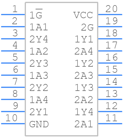 TC74HC241AF(F) - Toshiba - PCB symbol