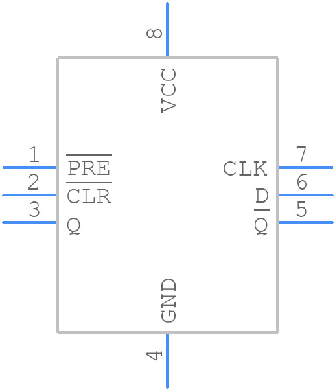 SN74LVC1G74RSER - Texas Instruments - PCB symbol