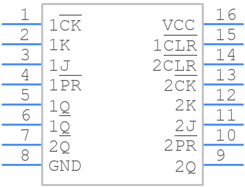 TC74AC112F(F) - Toshiba - PCB symbol