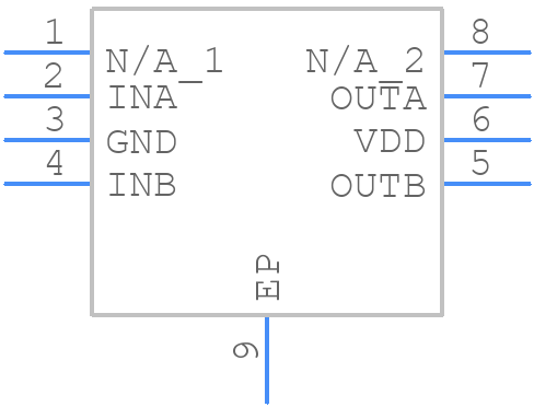 UCC37323DGNR - Texas Instruments - PCB symbol