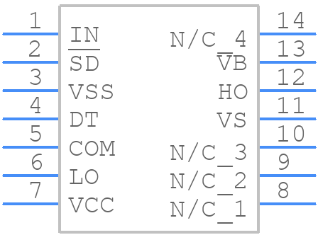 IX21844N - LITTELFUSE - PCB symbol