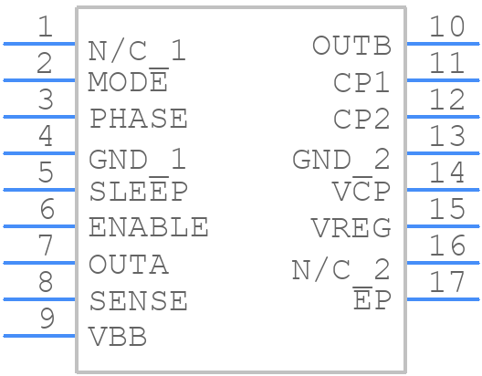 A3949SLPTR-T - Allegro Microsystems - PCB symbol