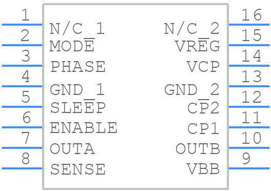 A3949SLP-T - Allegro Microsystems - PCB symbol