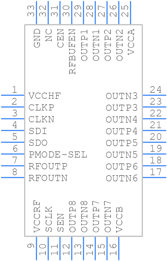 HMC987LP5E - Analog Devices - PCB symbol