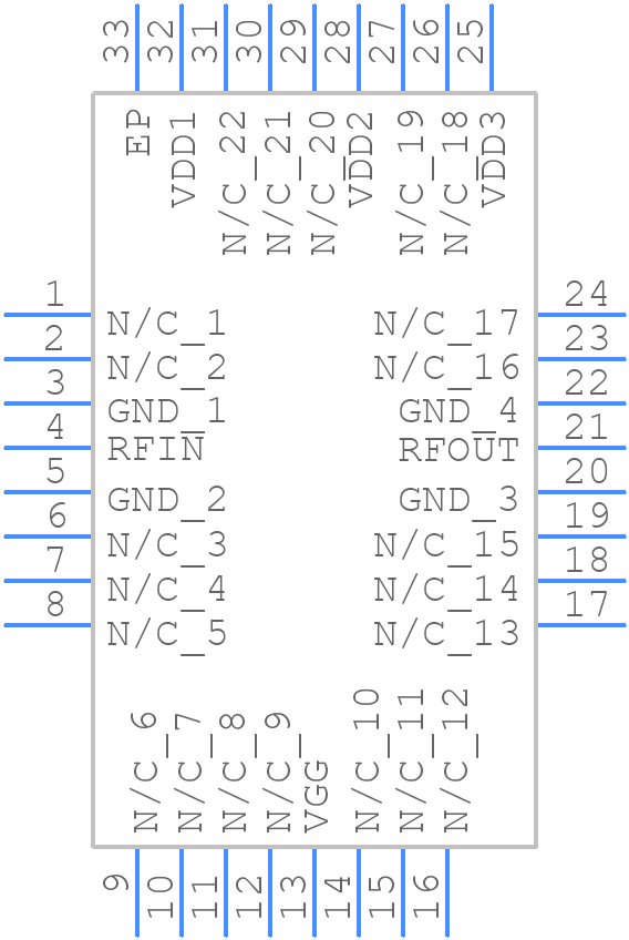 HMC490LP5E - Analog Devices - PCB symbol