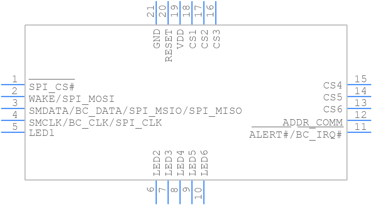 CAP1166-1-BP-TR - Microchip - PCB symbol