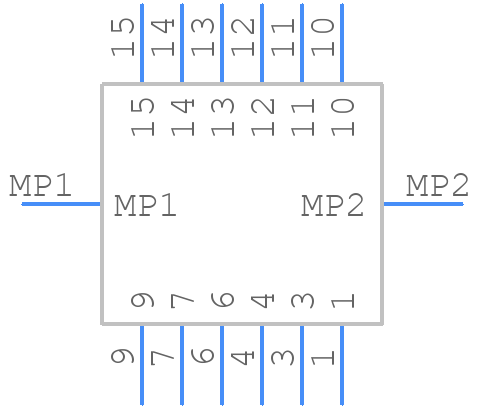 09HVD6B-EMGF-NR - JST (JAPAN SOLDERLESS TERMINALS) - PCB symbol