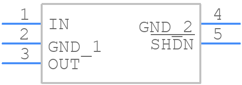 MAX1726EUK18+T - Analog Devices - PCB symbol
