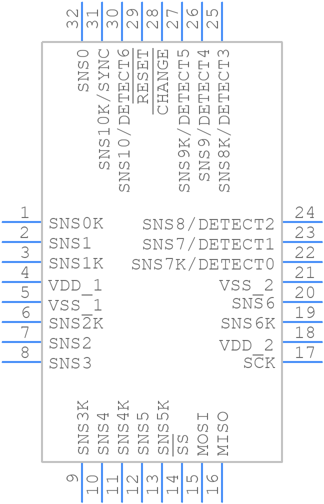 AT42QT1110-AUR - Microchip - PCB symbol