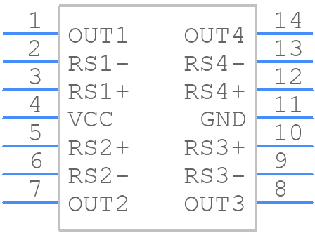 MAX4378TAUD+ - Analog Devices - PCB symbol