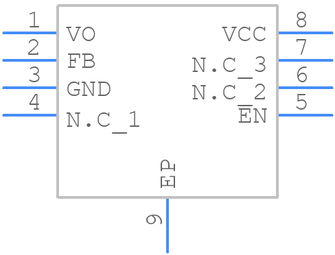 BD33IC0WEFJ-E2 - ROHM Semiconductor - PCB symbol