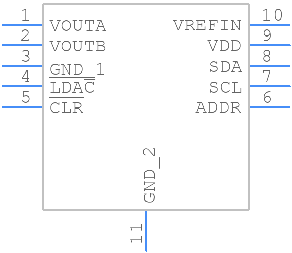 AD5667BCPZ-REEL7 - Analog Devices - PCB symbol