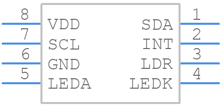 APDS-9960 - Avago Technologies - PCB symbol