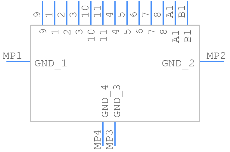 DM2B-DSFW-PEJ-S - Hirose - PCB symbol