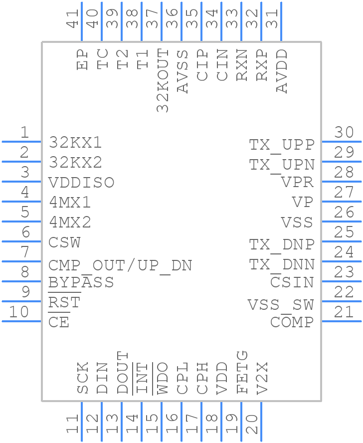 MAX35104ETL+ - Analog Devices - PCB symbol