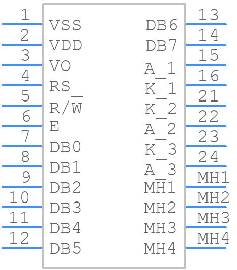 PC2004ARS-AWA-A-Q - POWERTIP - PCB symbol