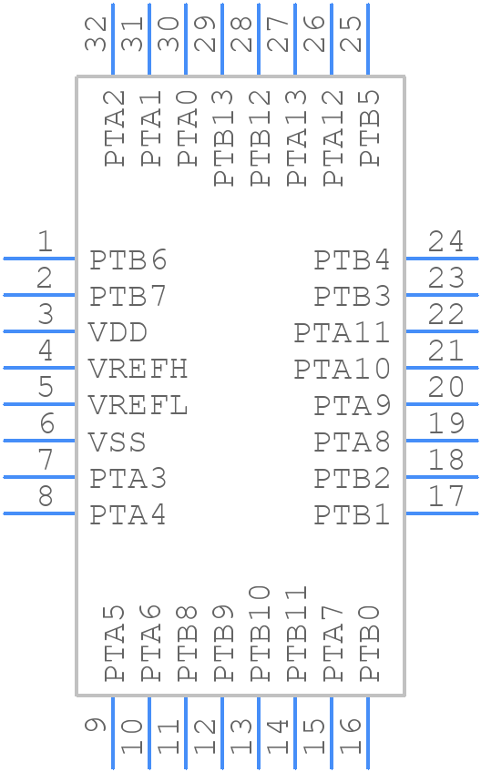 MKL05Z8VLC4 - NXP - PCB symbol